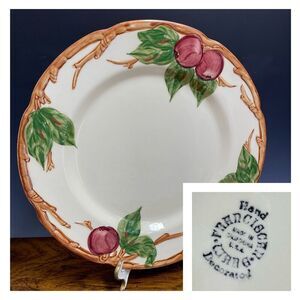Franciscan Apple 10.5" Dinner Plate‎ USA Vintage Hand Decorated